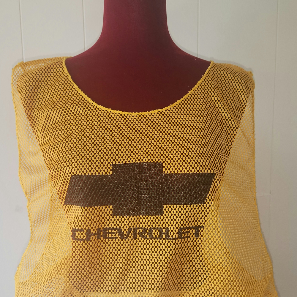 Vintage Mesh Yellow Chevrolet Top Unizex M/L